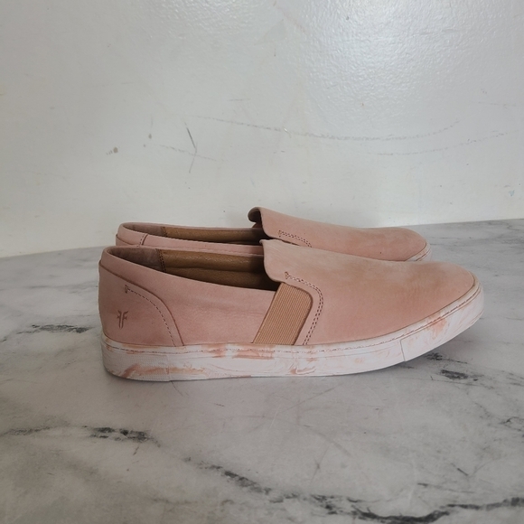 Frye Ivy Slip Blush Sneaker 9.5 New With Box - Picture 2 of 7